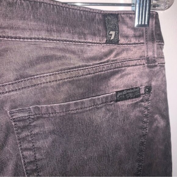 7 For All Mankind The Skinny Shiny Jeans 31 - Picture 6 of 9